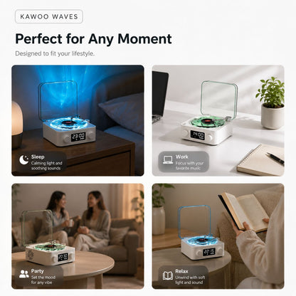 AuraWave™ – 4-in-1 Ambient Sound & Light Station