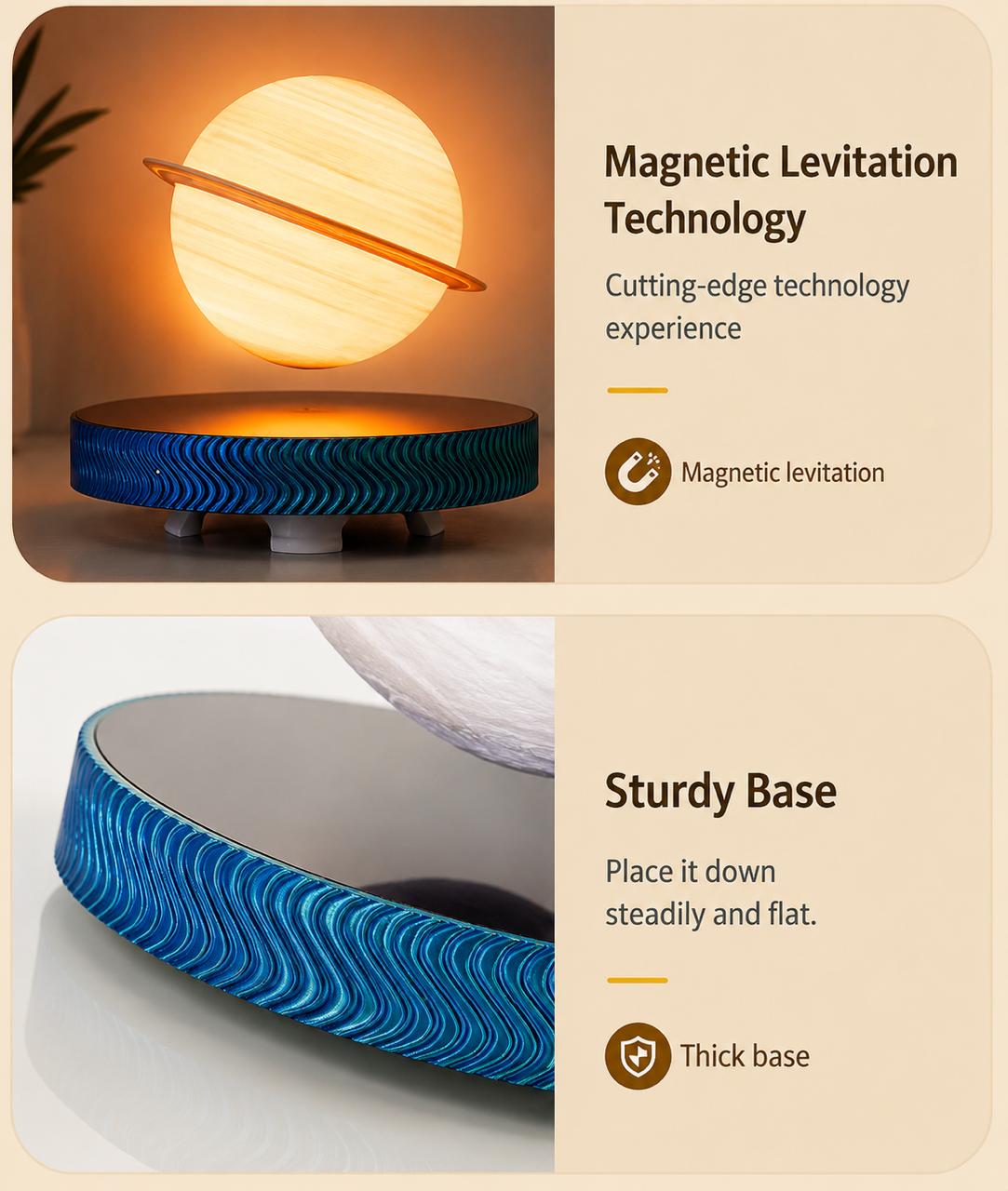 Saturn Orbit™ – Levitating Lamp